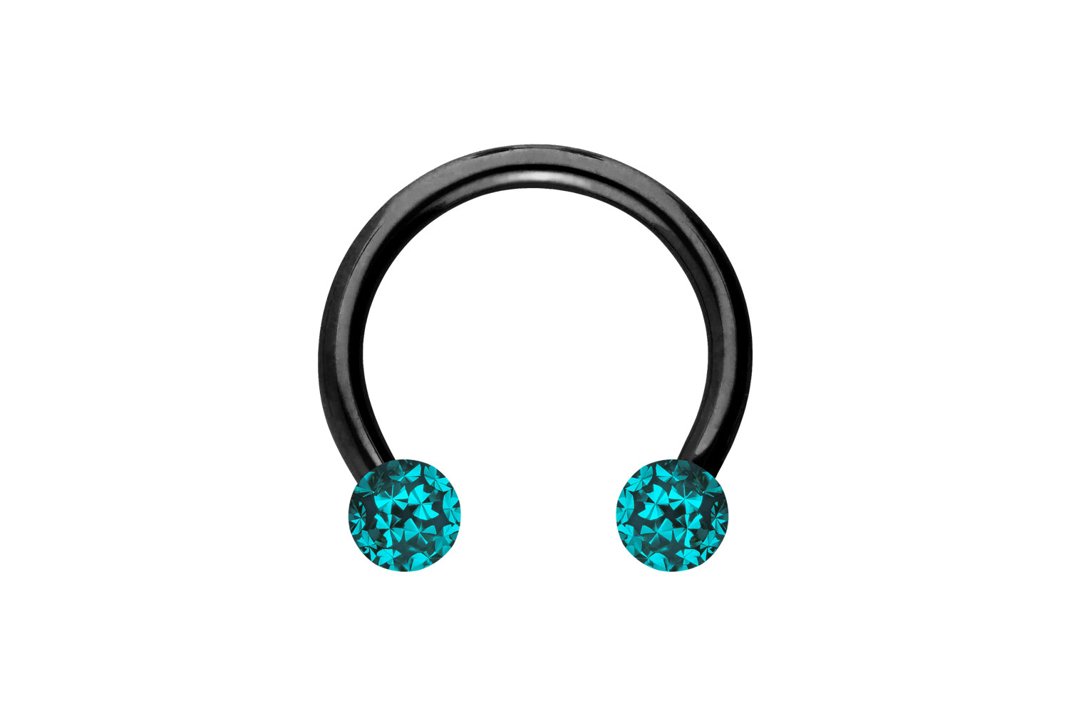 Chirurgenstahl Hufeisenring Piercing EPOXY-KUGELN